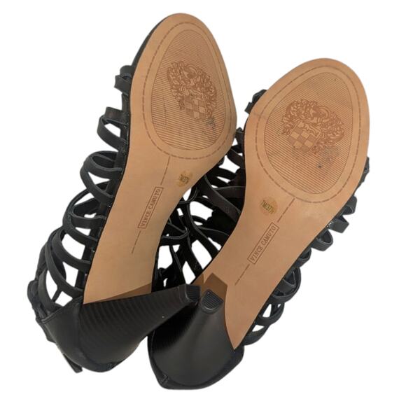 Vince Camuto Alaizah Come Heeled Sandal Black sz 7 - Picture 5 of 6